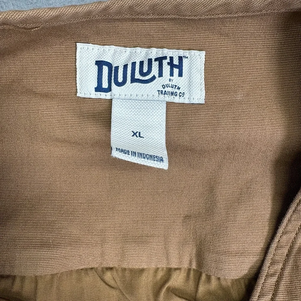 Duluth Trading Flex Fire Hose Ultimate Vest Mens XL Brown Multi Pocket Workwear